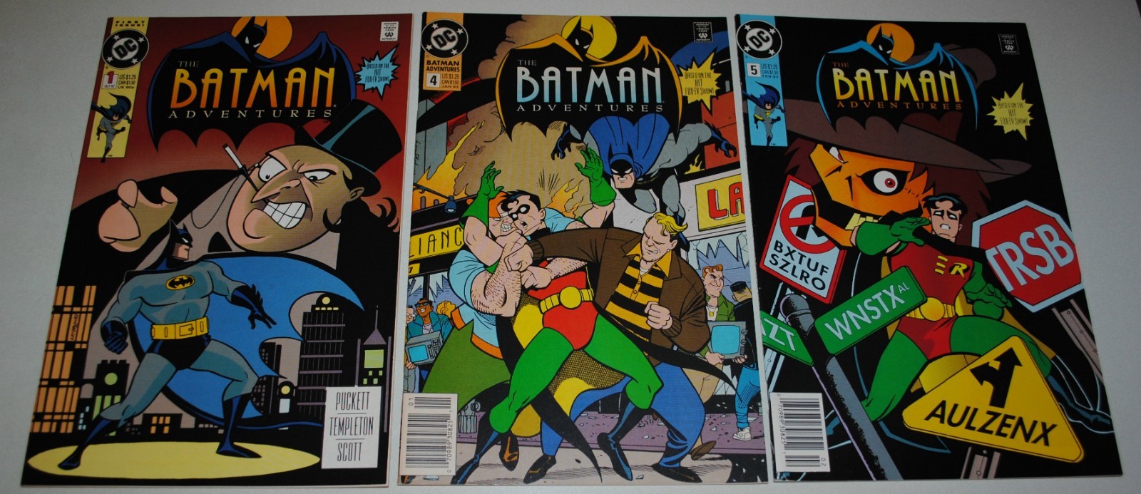 The Batman Adventures #1, #4, and #5 (DC Comics October 1992) Never Open or Read