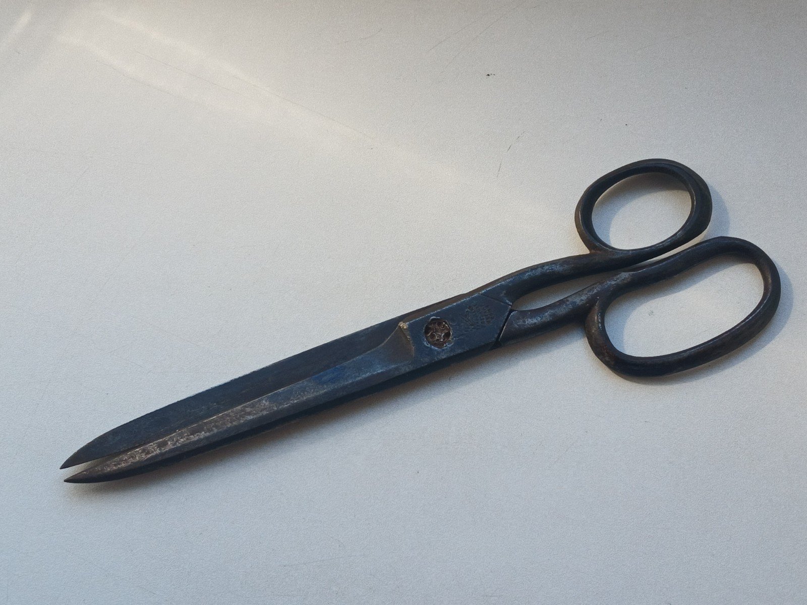 Antique Vintage Tailor Scissors Shears Metal Tool Stamped Metart SSM USSR