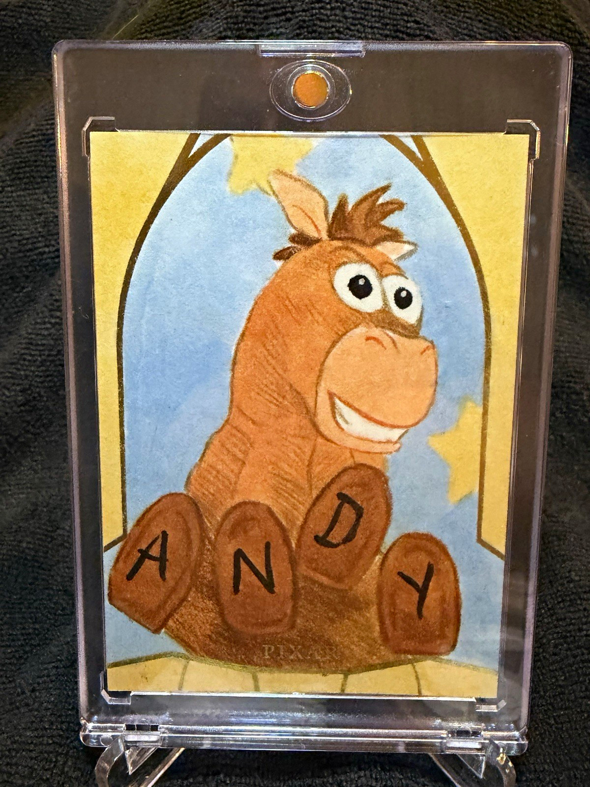 2025 Topps 30 Years Toy Story Bullseye ANDY Original Sketch Auto 1/1 2025 Topps 30 Years Toy Story Bullseye ANDY Original Sketch Auto 1/1