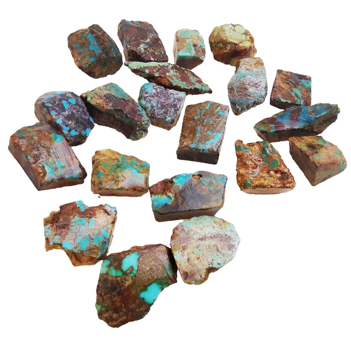 20Pcs Turquoise Natural Chips Nugget, Not Stabilized or Polished, Nishapour Mine 20Pcs Turquoise Natural Chips Nugget, Not Stabilized or Polished, Nishapour Mine