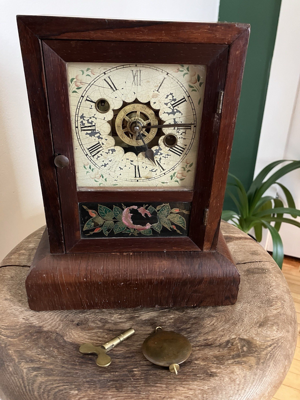 Antique Pre-Civil War 1840’s Cottage Clock Wm. L. Gilbert Clock Co Winsted CONN