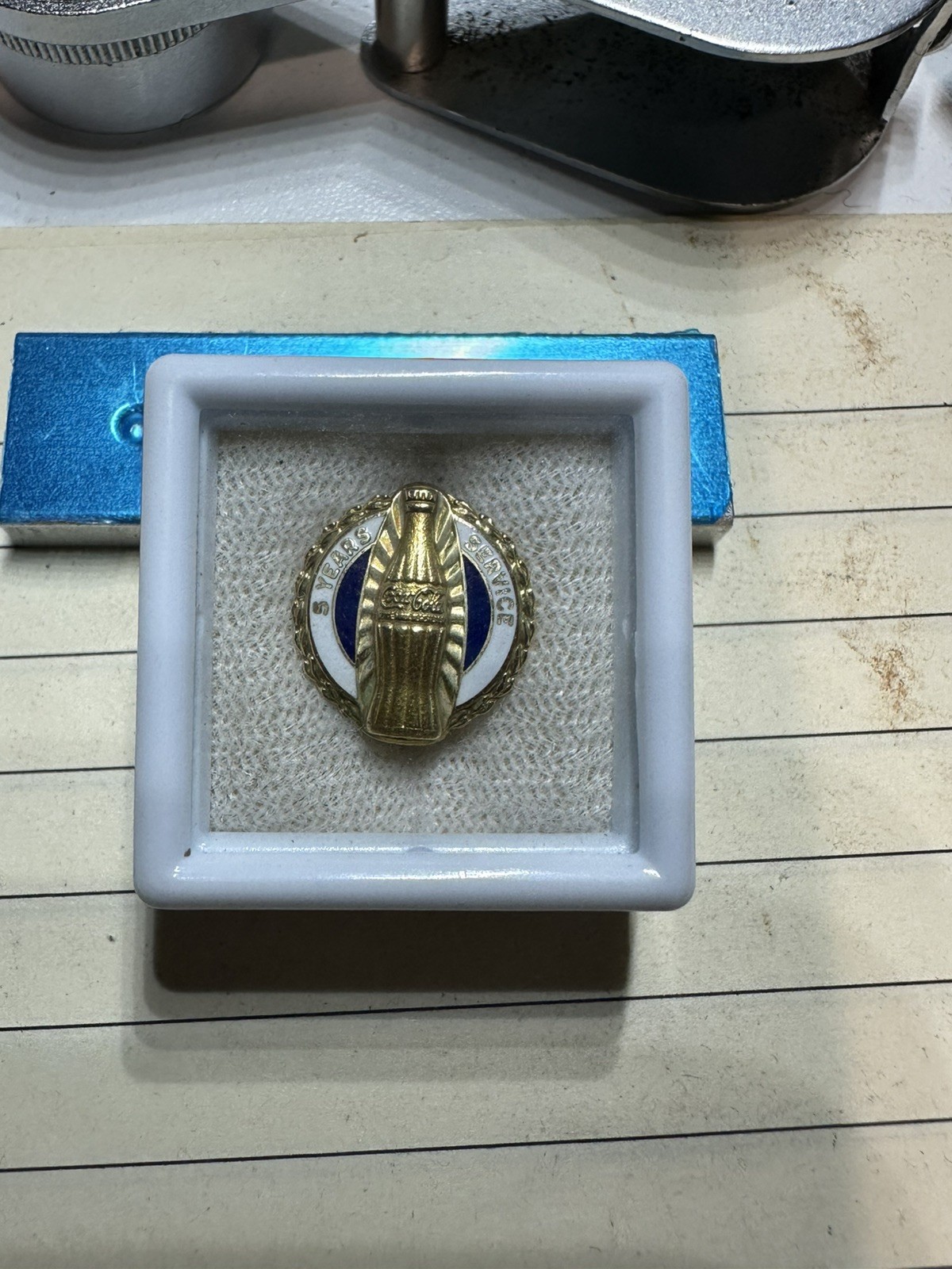 Rare Coca Cola 5 Years Service Award Pin 10k Gold Rare Coca Cola 5 Years Service Award Pin 10k Gold