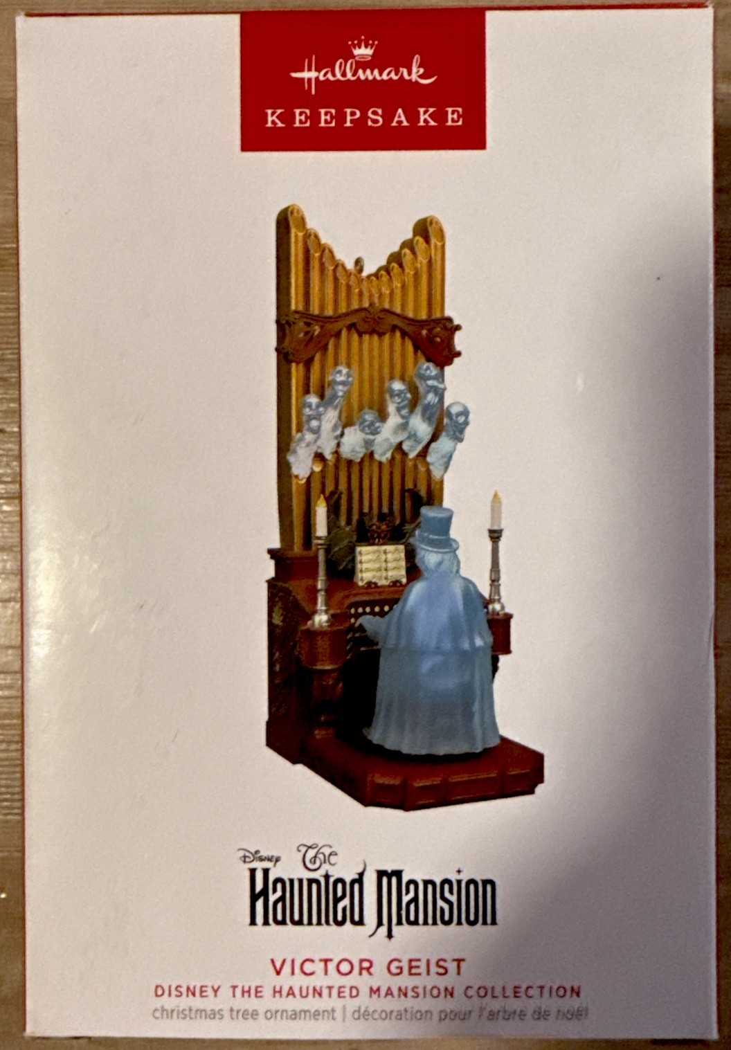 Hallmark Victor Geist Playing Organ Haunted Mansion Ornament - Brand New