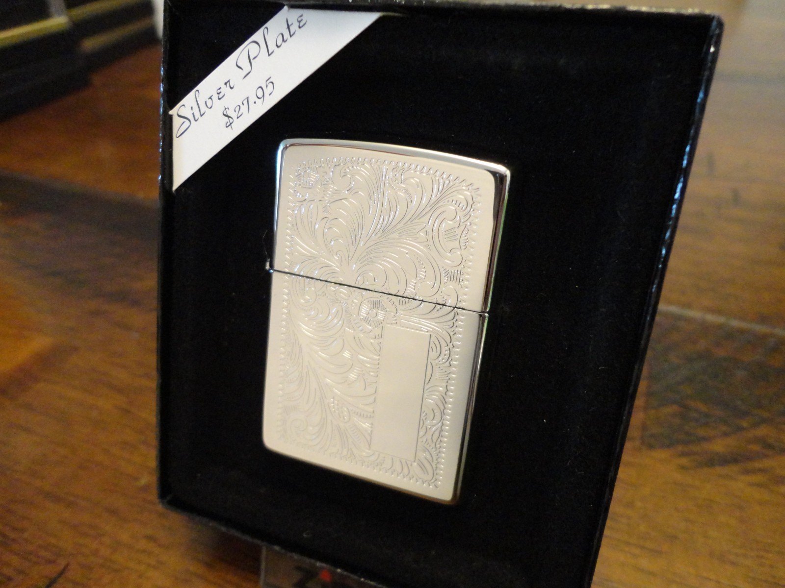 HIGH POLISH SILVER PLATE MODEL 352S VENETIAN ZIPPO LIGHTER MINT IN BOX 1998 HIGH POLISH SILVER PLATE MODEL 352S VENETIAN ZIPPO LIGHTER MINT IN BOX 1998