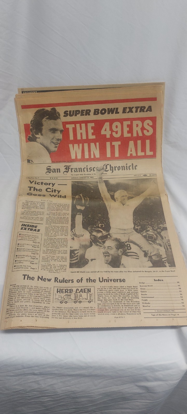 Vintage S.F. Chronicle, 49er\'s \ Vintage S.F. Chronicle, 49er\'s \