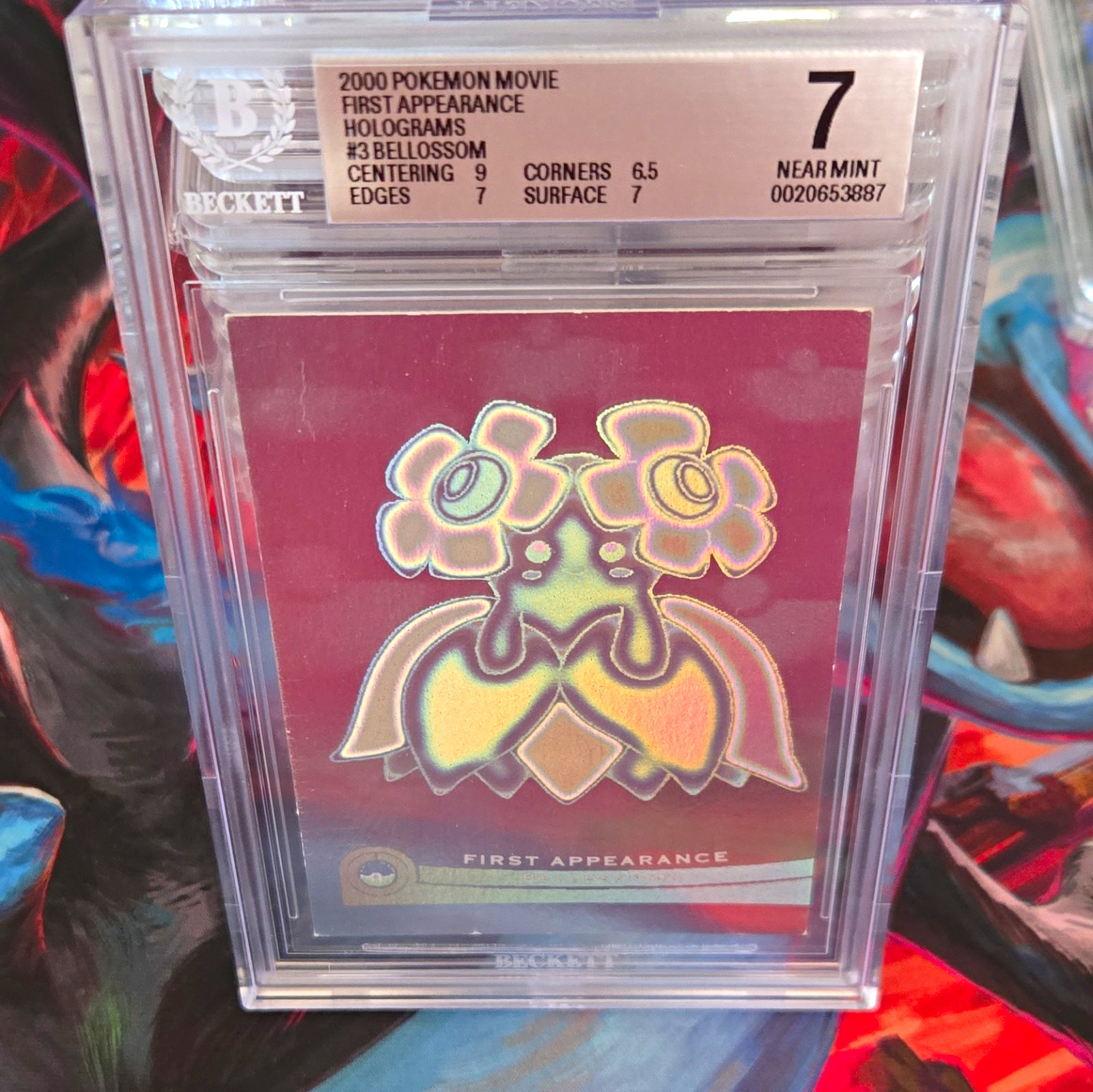 Topps 2000 Pokémon The Movie First Appearance Hologram #3 Bellossom BGS 7