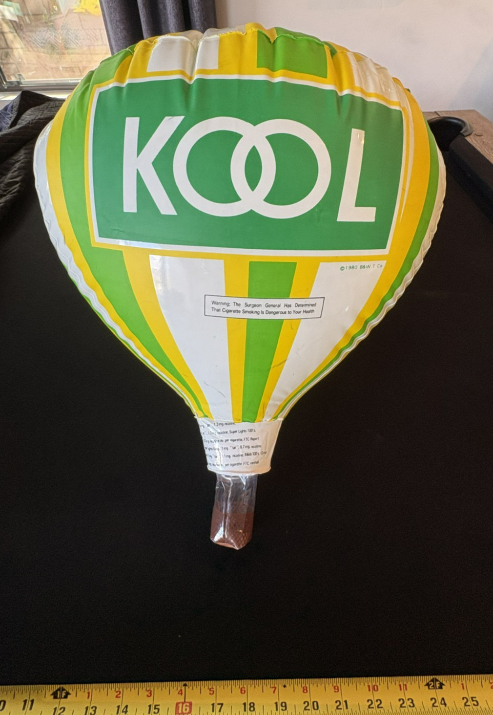 Vintage 1980 KOOL Cigarettes Hot Air Ballon Inflatable Advertisement man cave
