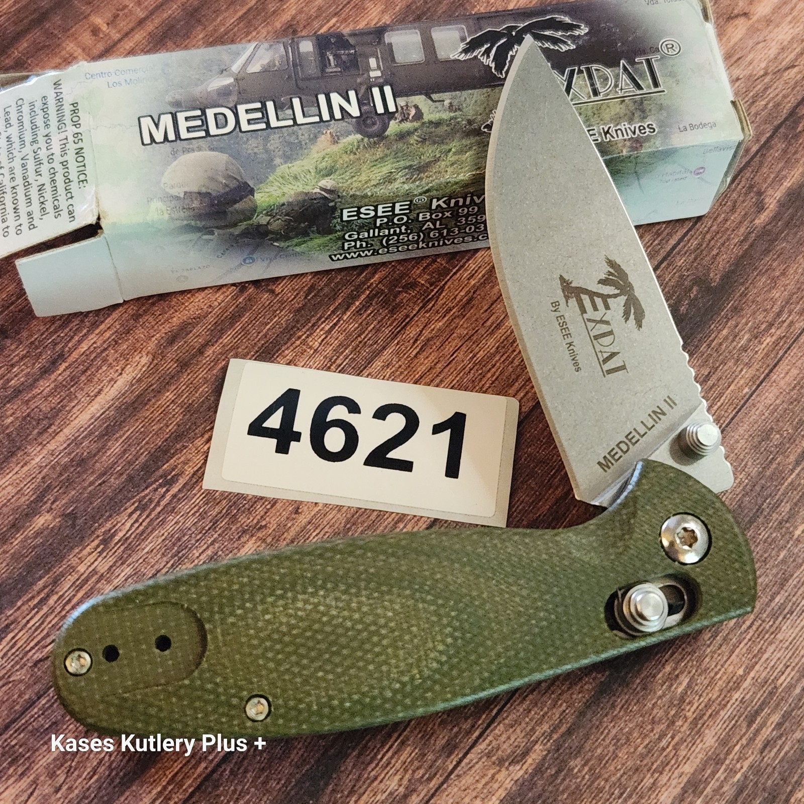 ESEE Knives Expat Medellin II Crossbar Lock First Production 3.63\
