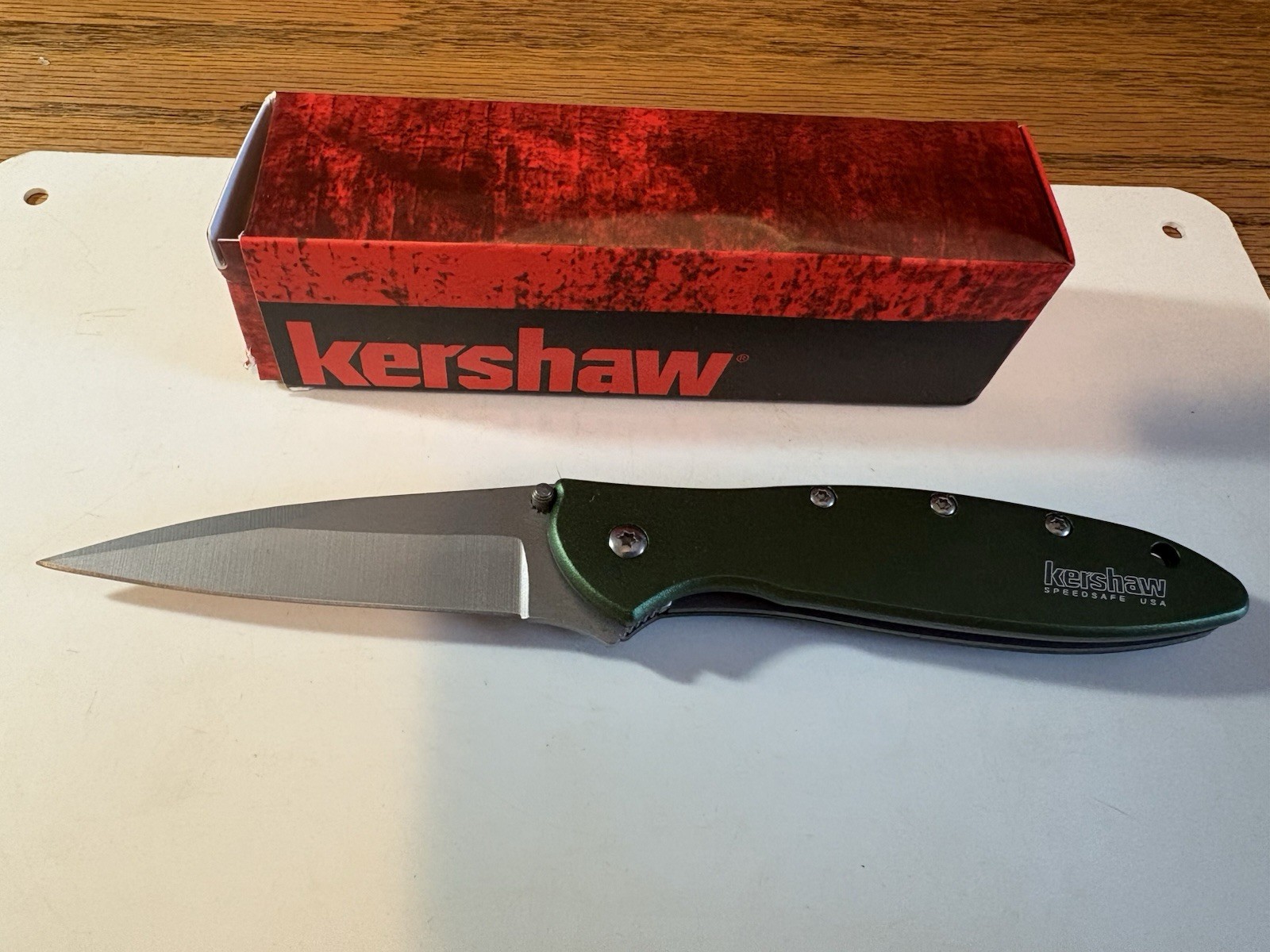 Kershaw Chive 1660 OL Folding Knife Ken Onion SpeedSafe MADE USA NIB Kershaw Chive 1660 OL Folding Knife Ken Onion SpeedSafe MADE USA NIB