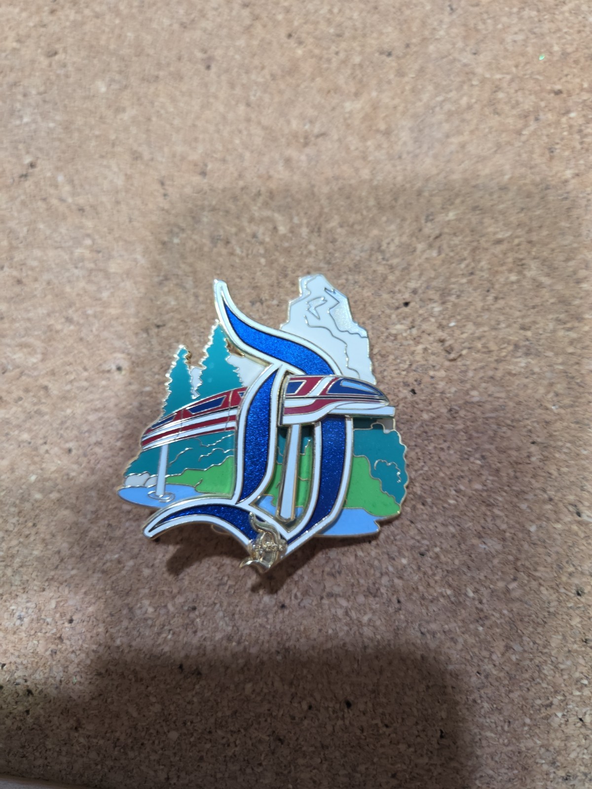 RARE 2011 Disneyland Classic “D” Collection Monorail Matterhorn D pin  LE 1000 