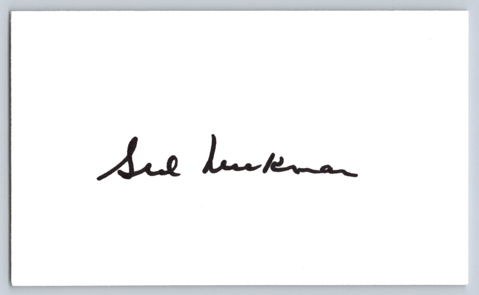 Sid Luckman Autograph Hand Signed Card Unbranded Collectible Football HOF
