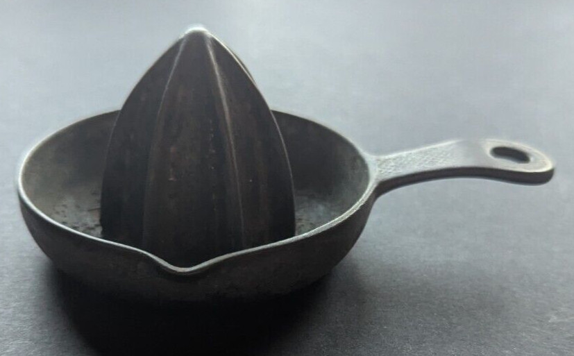 Unusual Antique Vintage Small Cast Iron Juicer Reamer