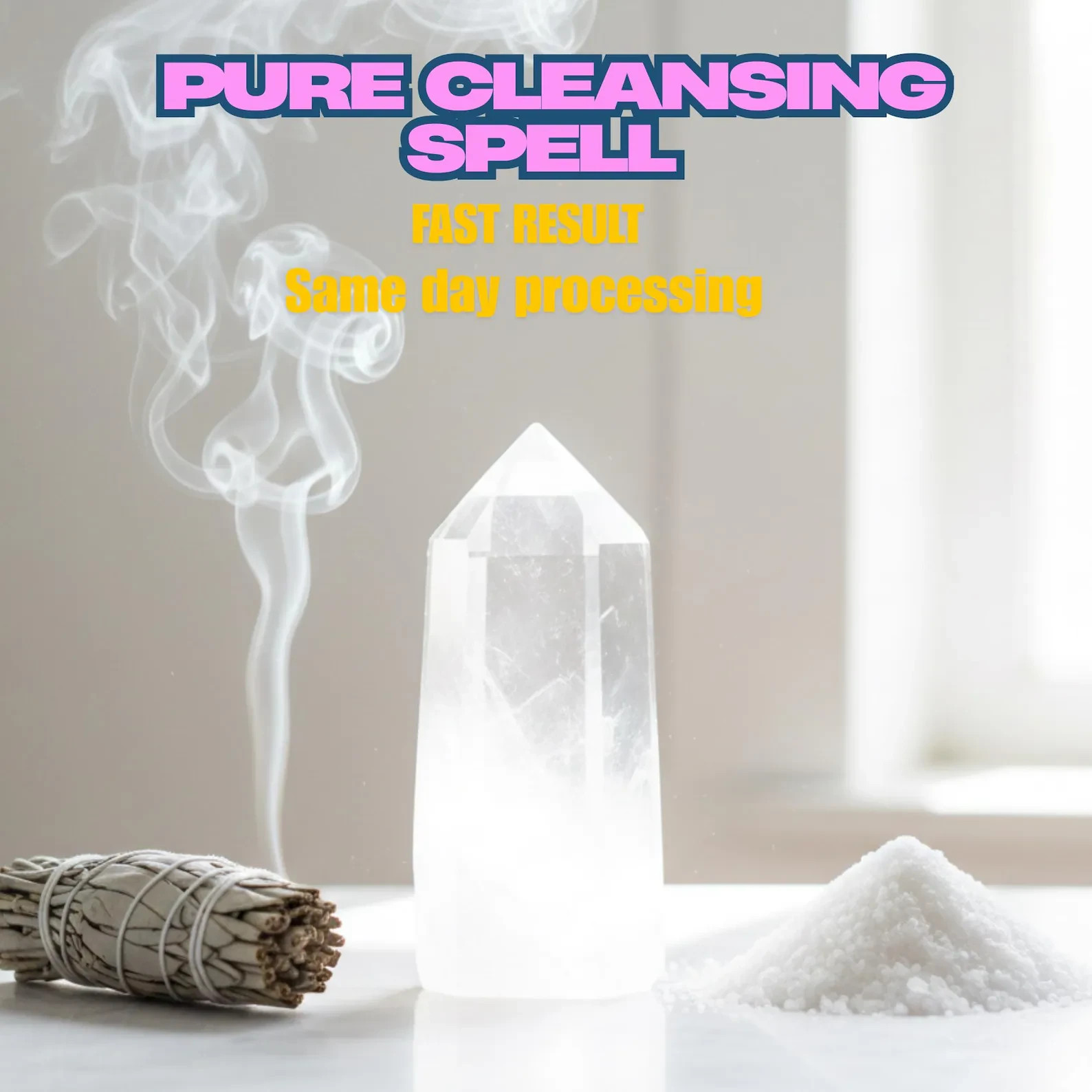 Pure Cleansing Spell - Negative Energy Removal & Aura Detox  Clear Heavy Energy