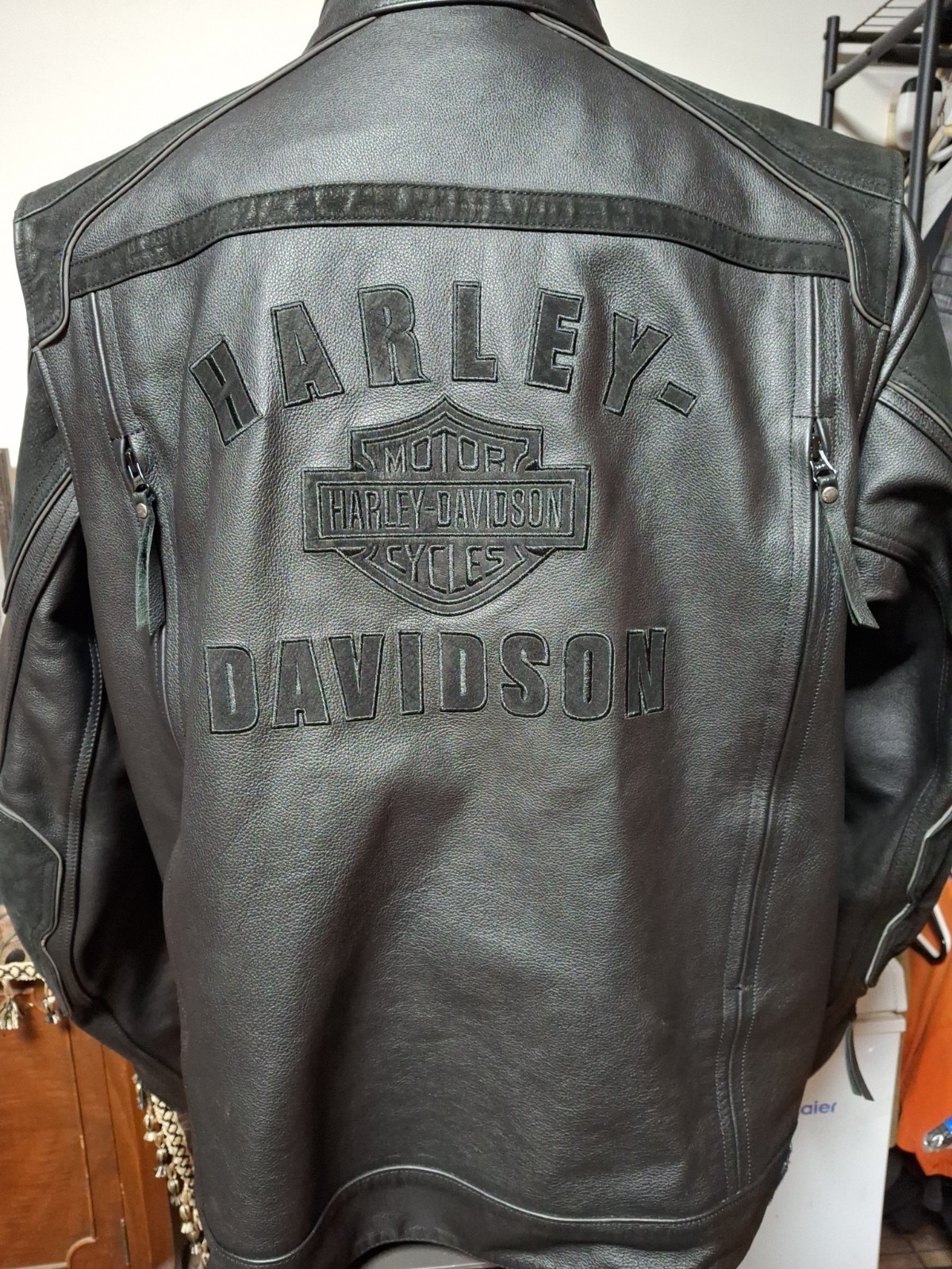 Harley-Davidson Men's Challenger Waterproof Leather Riding Jacket 2XL 97063-11VM