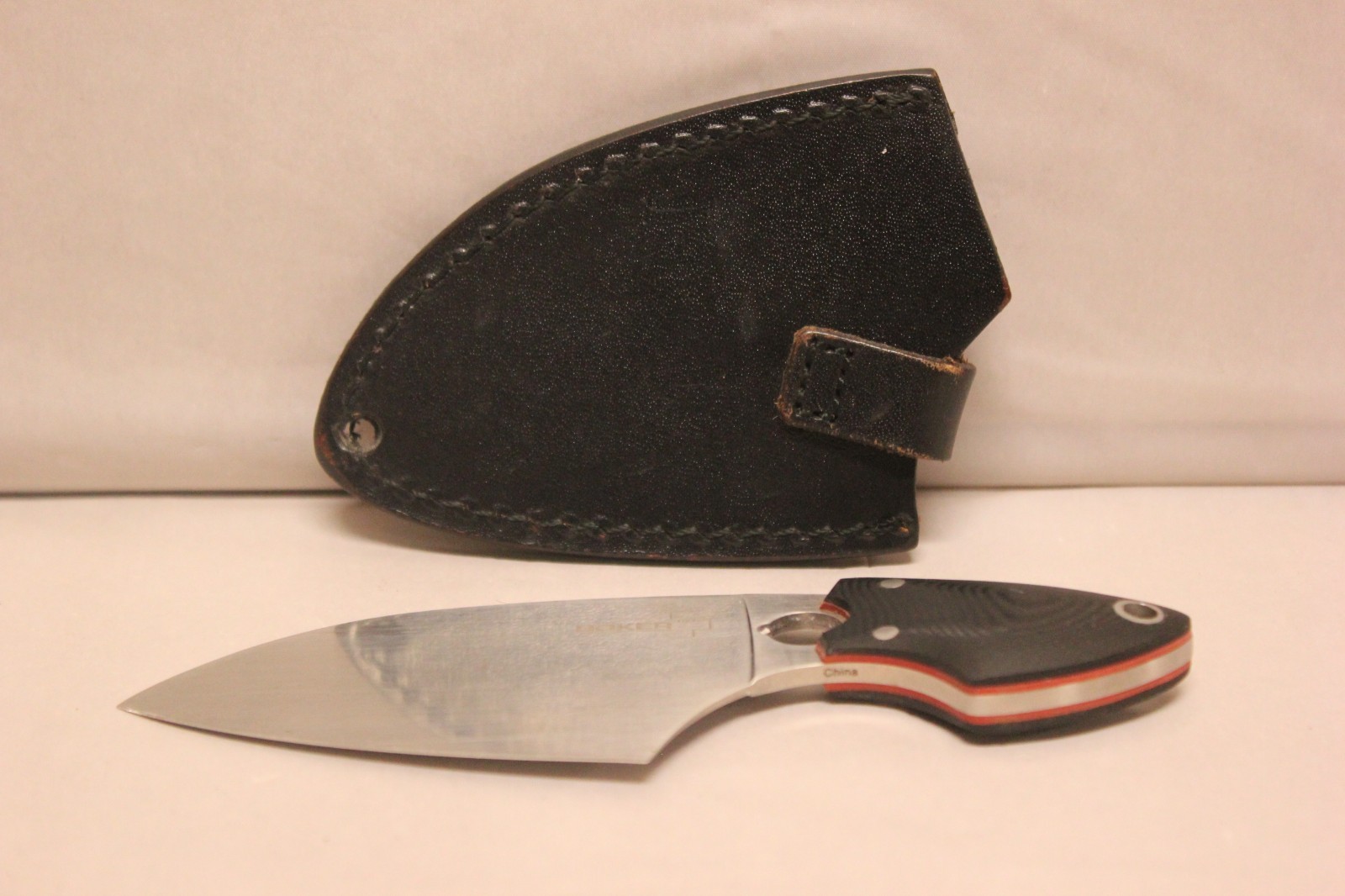 Boker Plus Sanyougo Utility Knife 3-3/8 Inch Blade Black Handle J54 Boker Plus Sanyougo Utility Knife 3-3/8 Inch Blade Black Handle J54