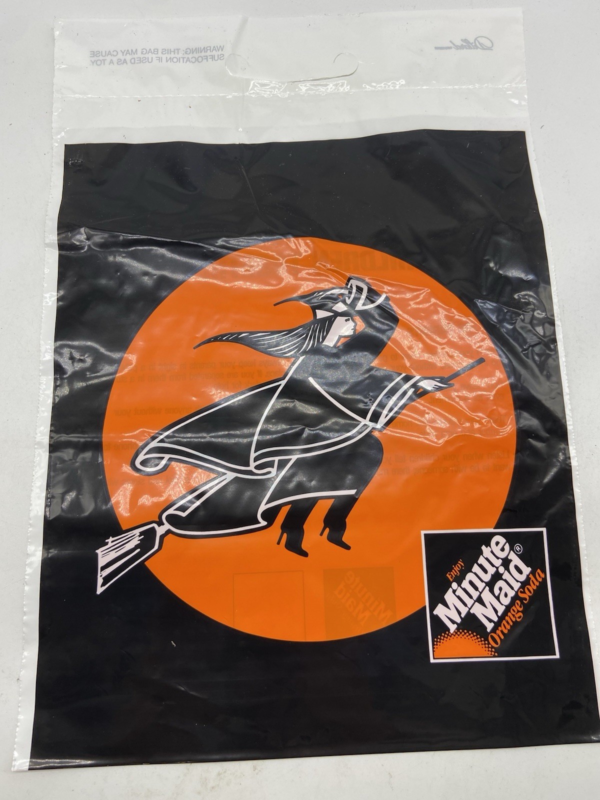 1x Vintage Halloween Minute Maid Trick or Treat Bags Coca Cola Witches Rare