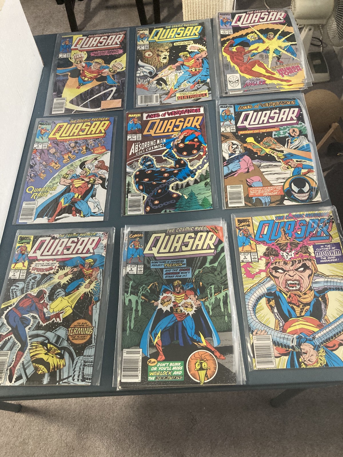 QUASAR #1 - #9, #11 - #15, #26, MARVEL, 1989, VF/NM CONDITION QUASAR #1 - #9, #11 - #15, #26, MARVEL, 1989, VF/NM CONDITION