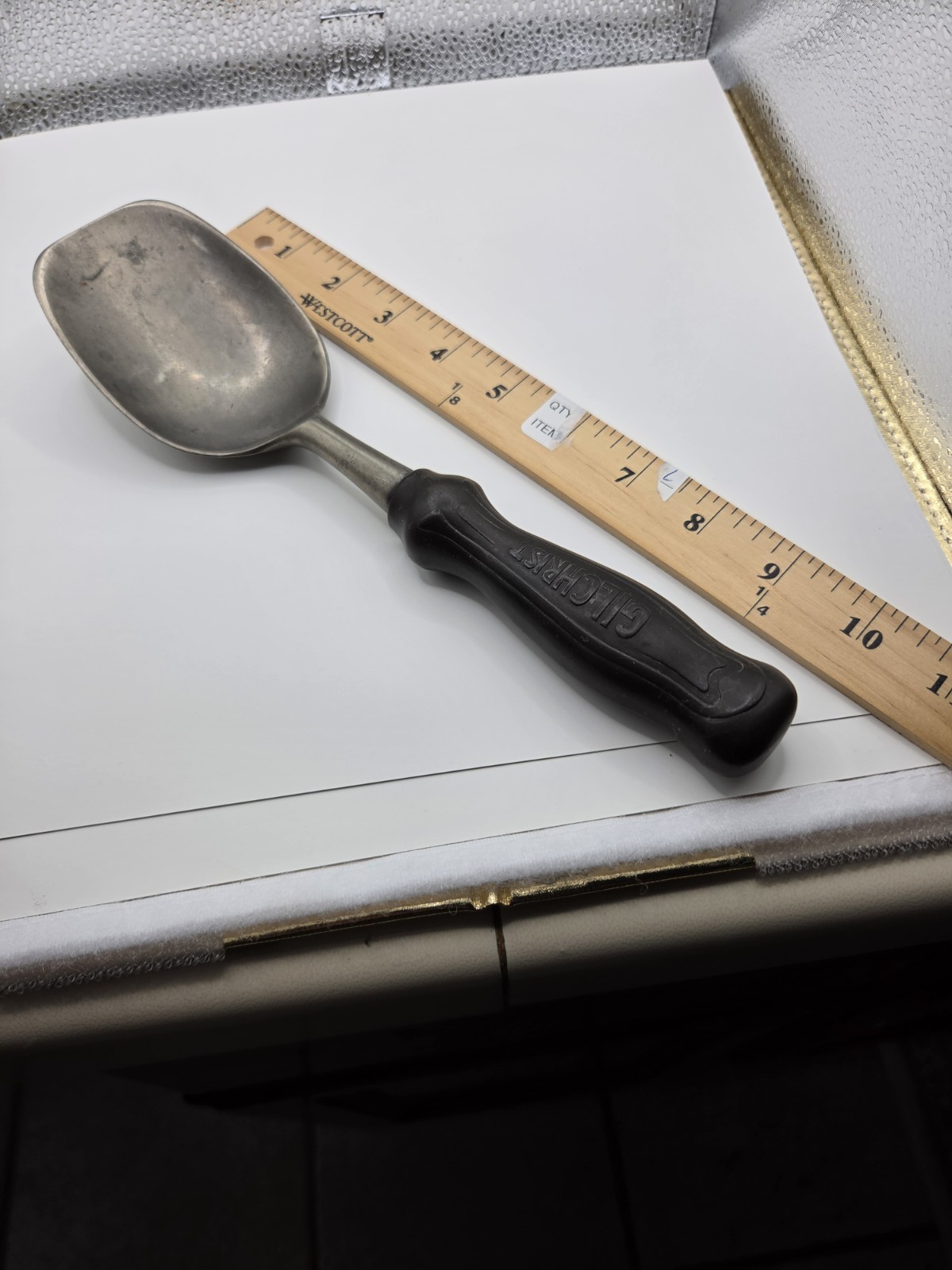 Vintage Gilchrist Ice Cream Scoop Spoon Parlor Heavy Duty Spade Paddle 10\ Vintage Gilchrist Ice Cream Scoop Spoon Parlor Heavy Duty Spade Paddle 10\