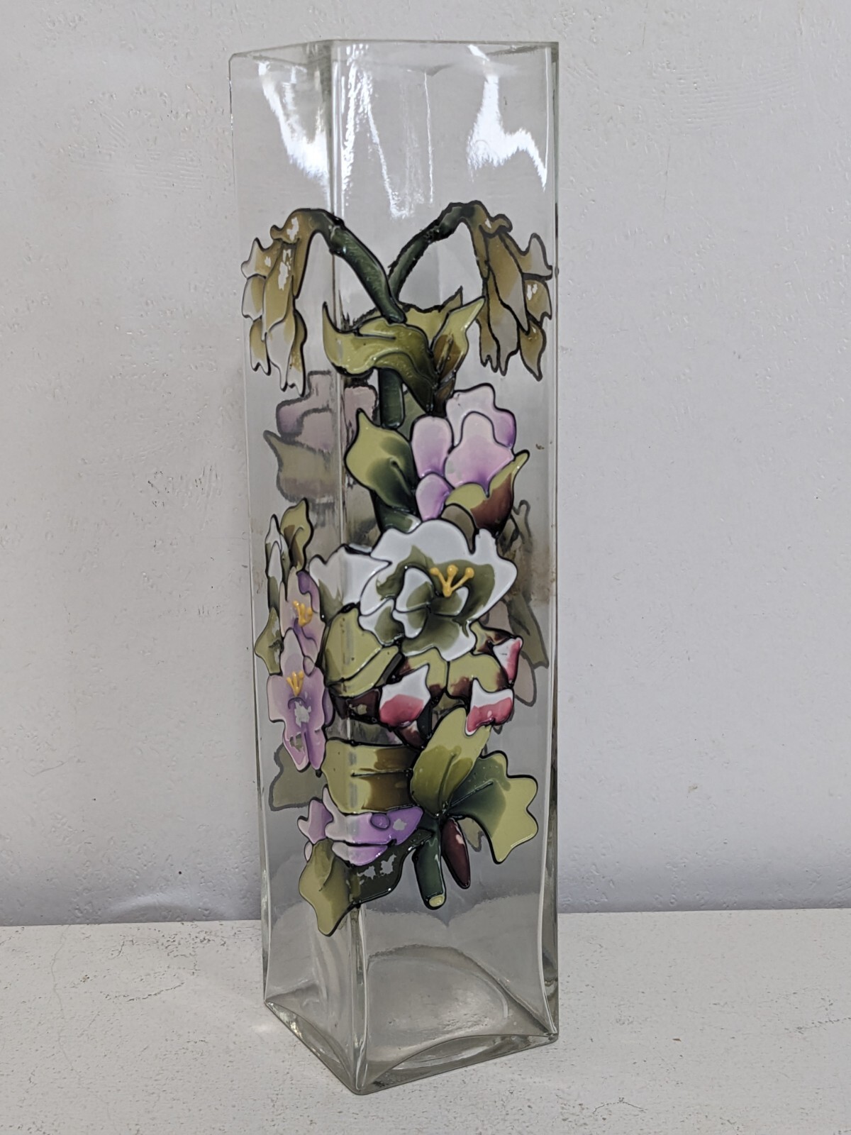 (A6) Vtg Joan Baker Design Hand Painted Floral 8.5\ (A6) Vtg Joan Baker Design Hand Painted Floral 8.5\