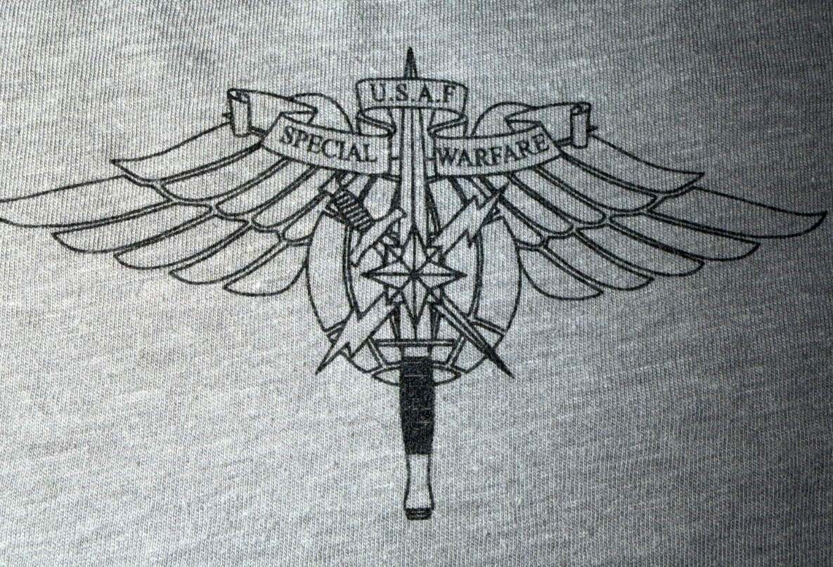NEW USAF US AIR FORCE SPECIAL WARFARE COURSE INSTRUCTOR CADRE SHIRT GRAY MEDIUM