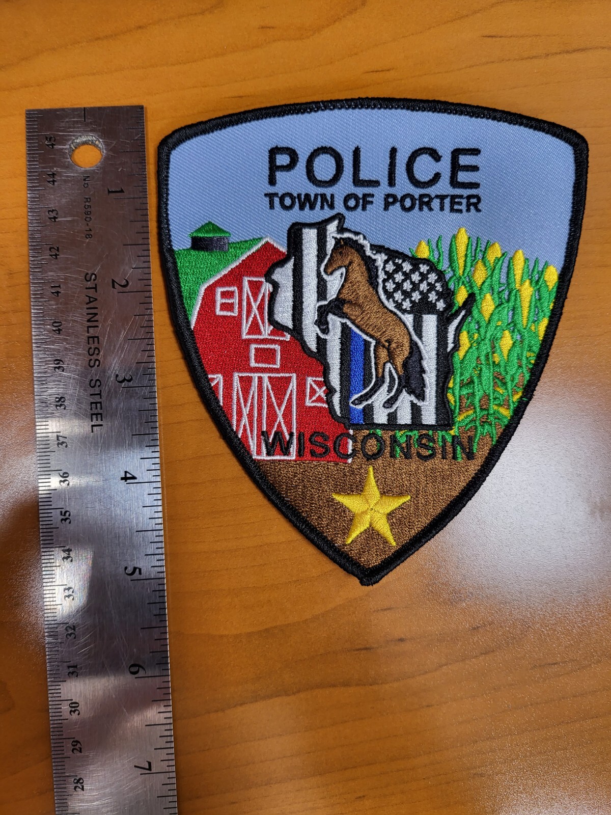 Town Of Porter  Wisconsin police patch