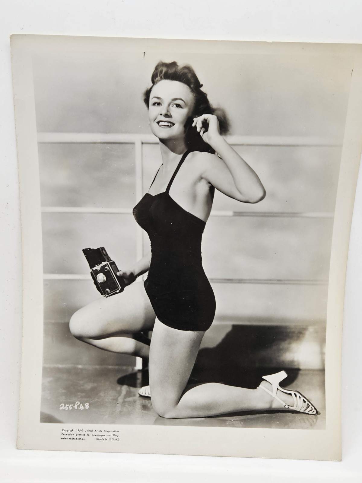 Vintage Original 1954 Cheesecake Exotic Swimsuit B&W Photo Photograph 8x10