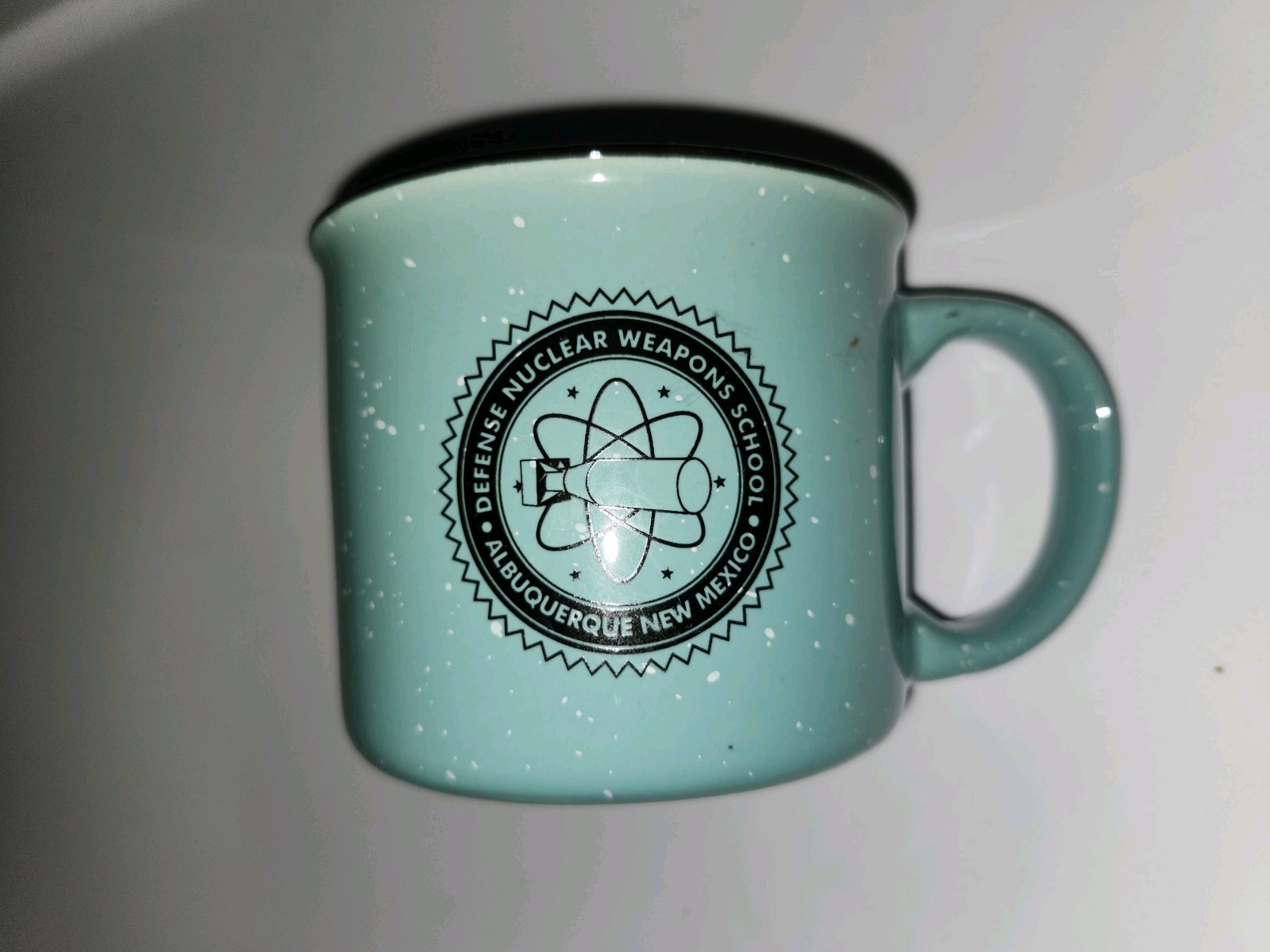 Defense Nuclear Weapons School Albuquerque New Mexico Vintage Mug. New Old Stock Defense Nuclear Weapons School Albuquerque New Mexico Vintage Mug. New Old Stock