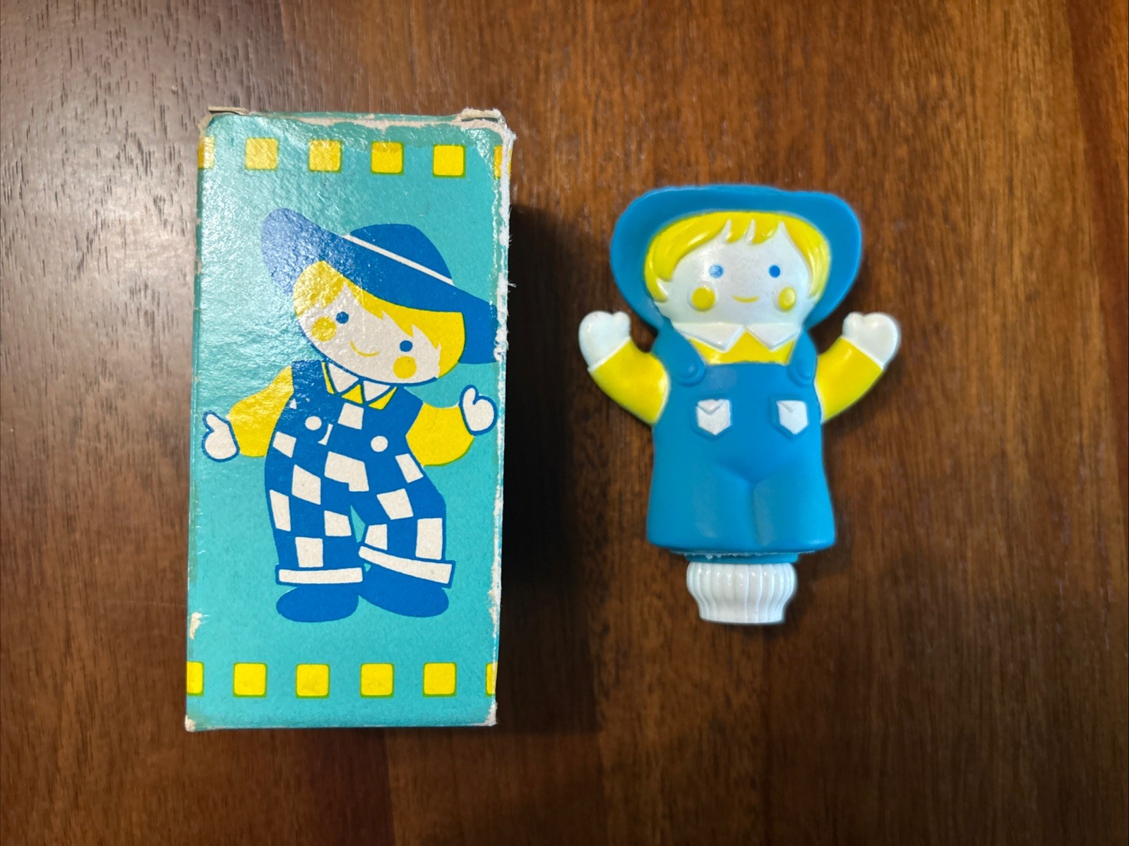 Vtg AVON Huck L Berry Finger Puppet & Care Deeply Lip Balm Original Box NOS