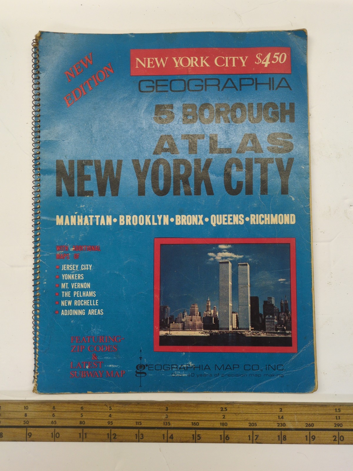 Five Borough Atlas New York City Map From Geographia Map Company Featuring...