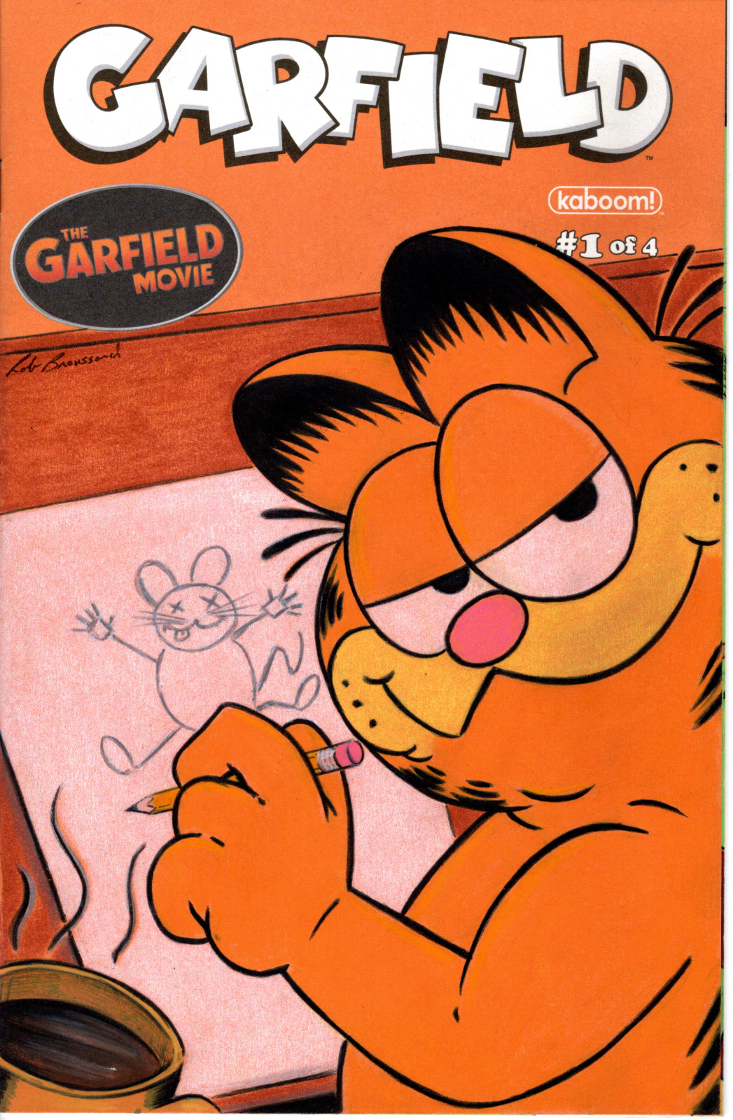 Garfield Original Sketch Cover Art by Rob Broussard