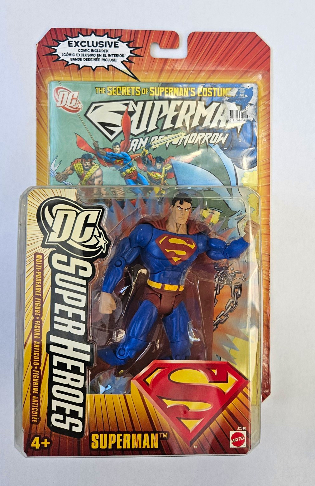 Mattel DC Super Heroes Superman Action Figure w/ Comic Included 2010 Ages 4+ Mattel DC Super Heroes Superman Action Figure w/ Comic Included 2010 Ages 4+
