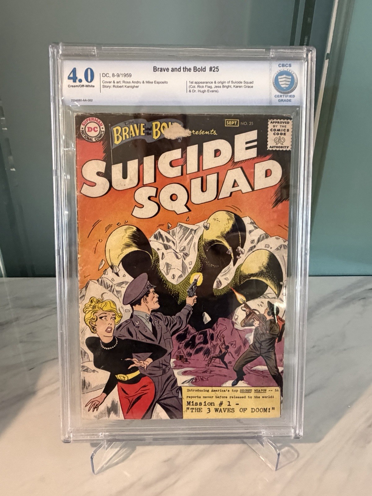 The Brave and the Bold #25 Graded 4.0(1959) 1st App Suicide Squad - Rare SA Key