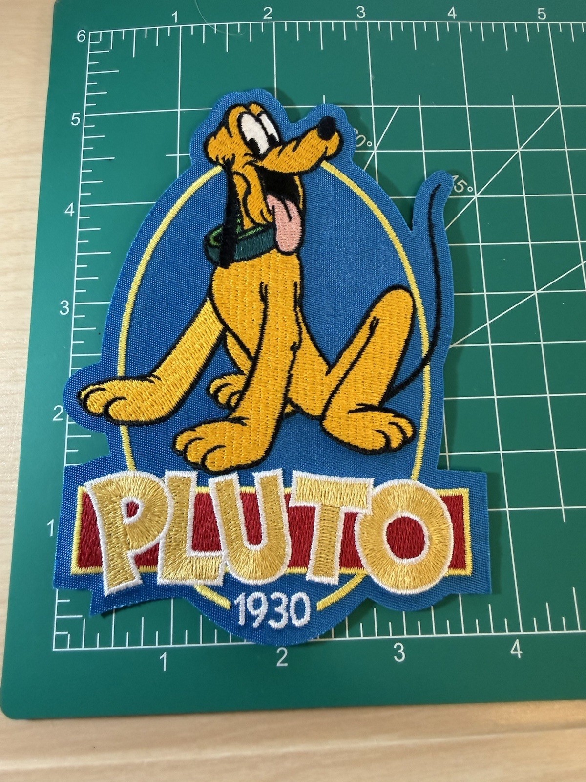 Disney Pluto Mickey Mouse Dog Large Embroidered Patch Iron Or Sew On