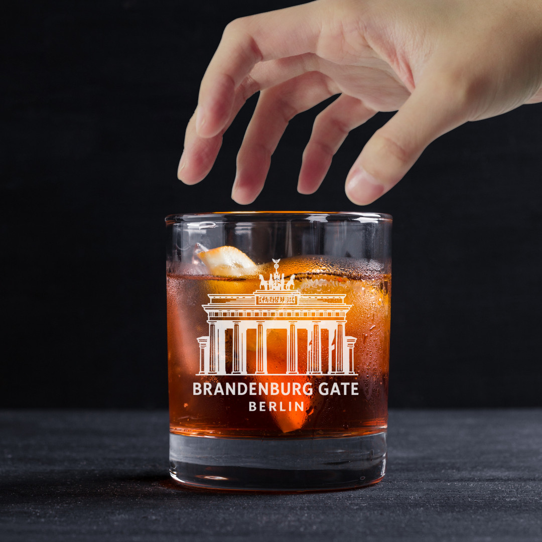 Custom Engraved Brandenburg Gate Berlin Whiskey Glass – 11 oz Standard Rocks Custom Engraved Brandenburg Gate Berlin Whiskey Glass – 11 oz Standard Rocks