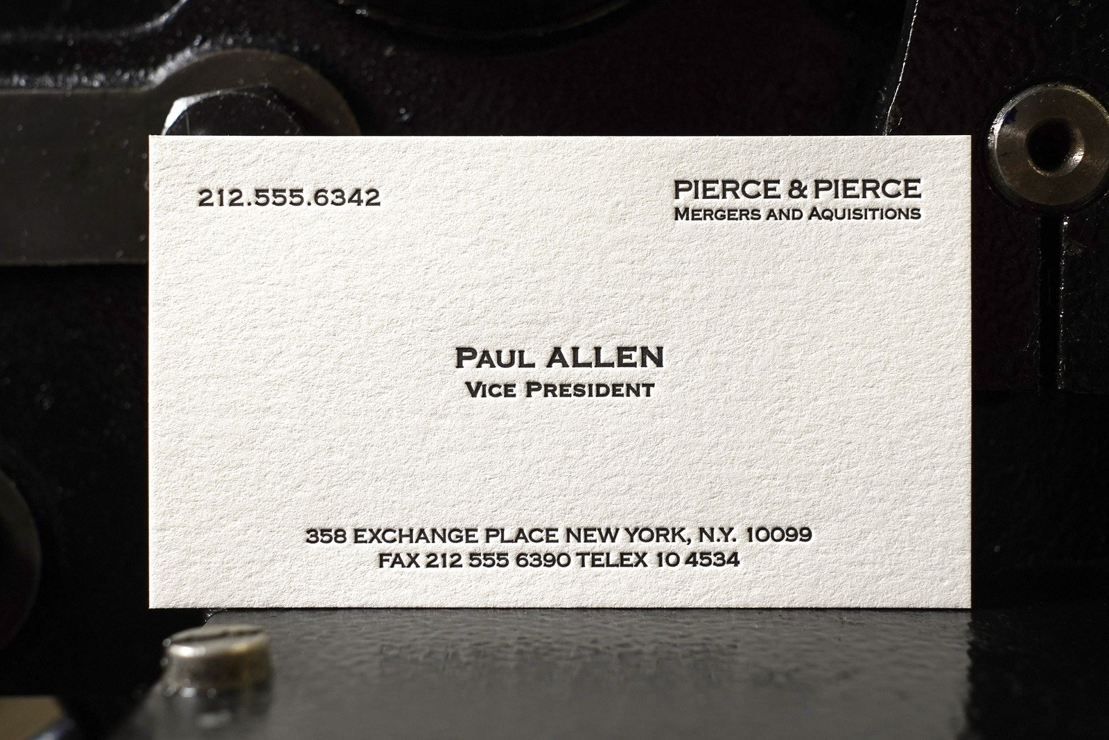 American Psycho Paul Allen business card prop - Jared Leto - Christian bale American Psycho Paul Allen business card prop - Jared Leto - Christian bale