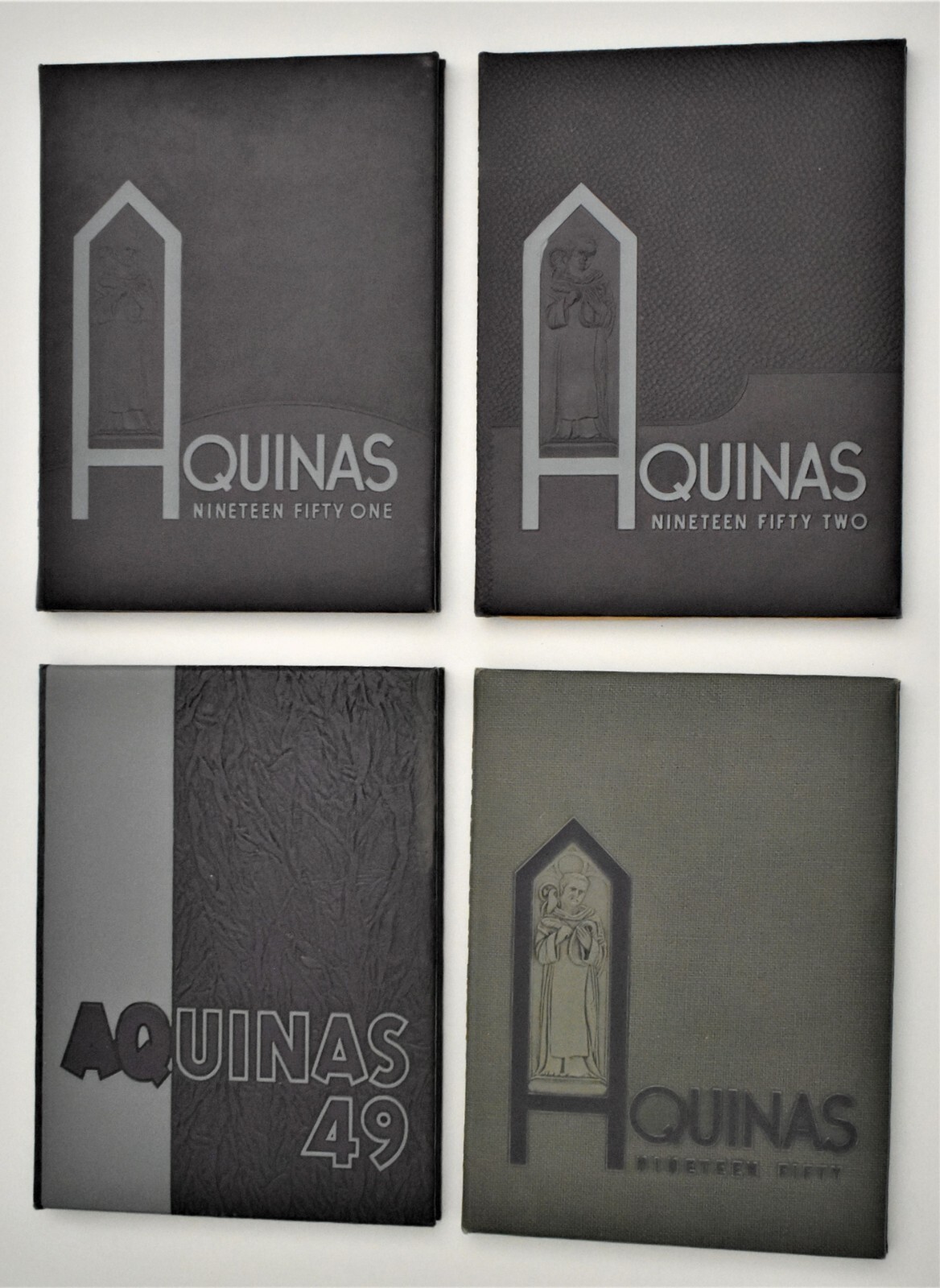 4 Yearbooks The College of St. Thomas Minnesota 1949, 50, 51, 52 Aquinas