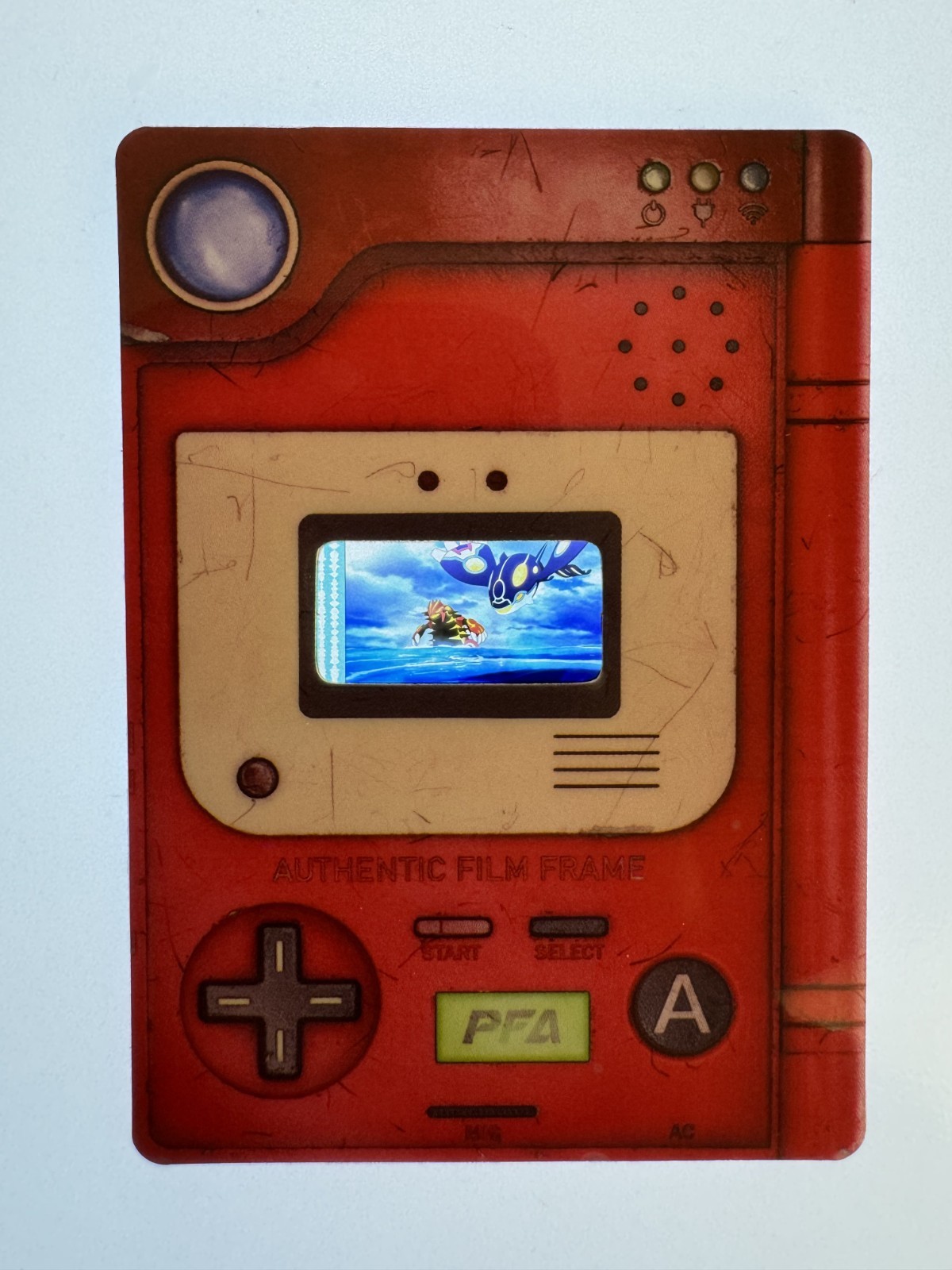 Pokemon Groudon & Kyogre 35mm Film Cell PFA card -  Hoopa and the Clash of Ages