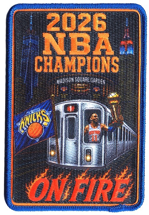 2006 NBA Champions New York Knicks On Fire Patch  NEW .