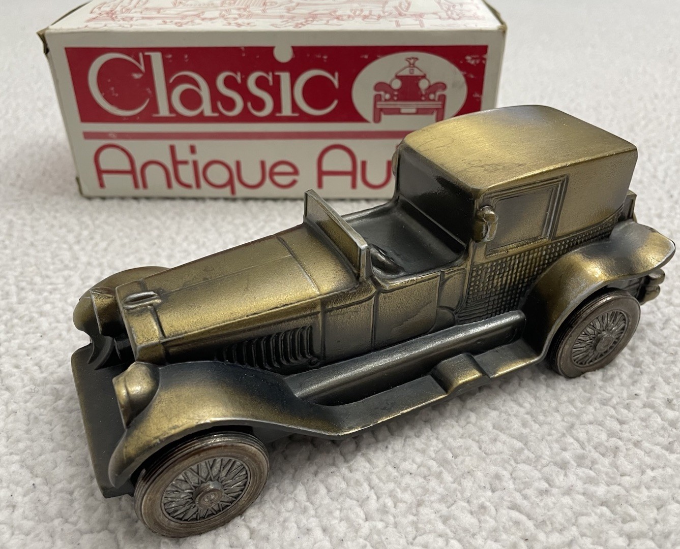 1927 LINCOLN BROUGHAM REPLICA BRASS BANK 1974 BANTHRICO New B57