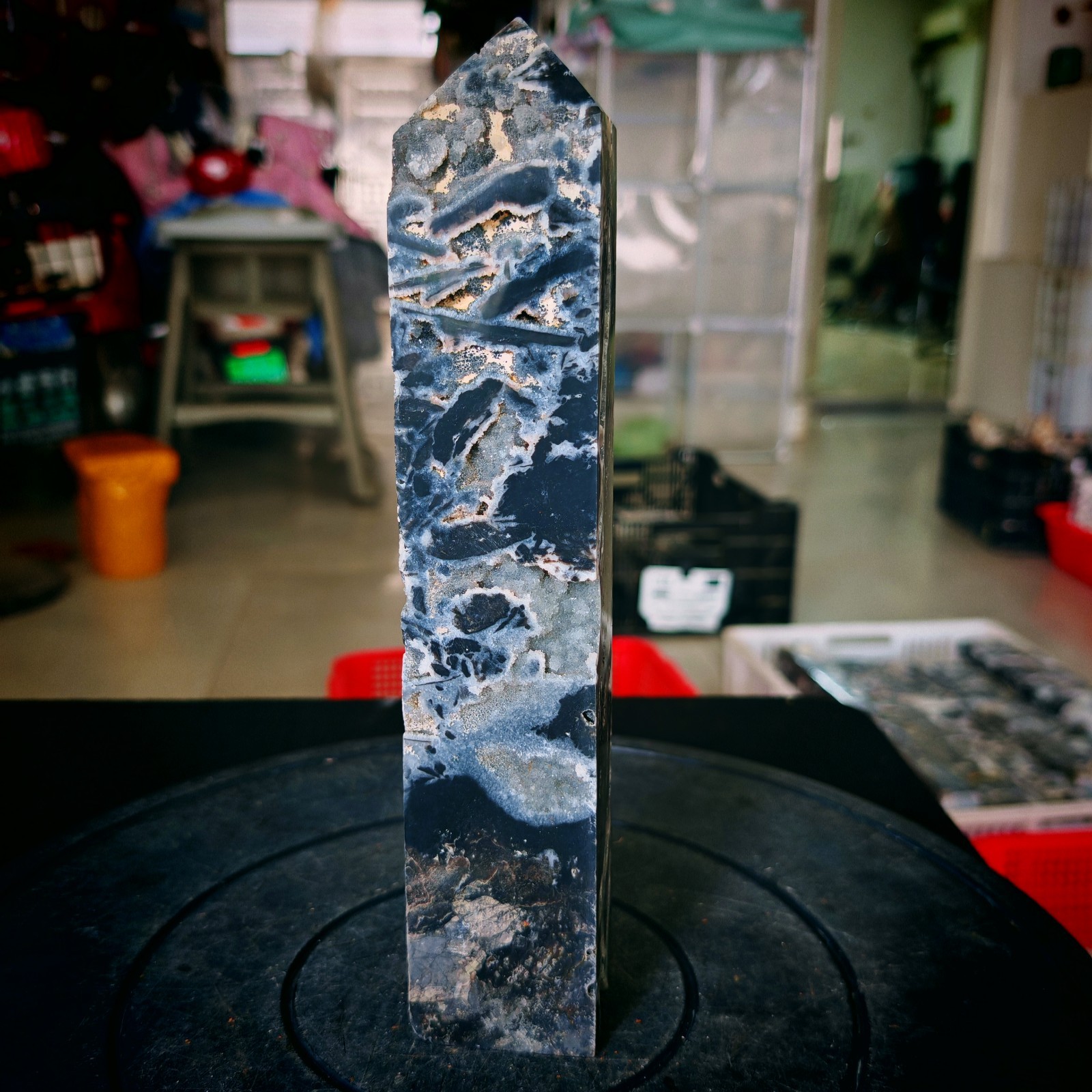 3.19LB Natural zinc ore raw stone tower crystal specimens Healing 1.45kg