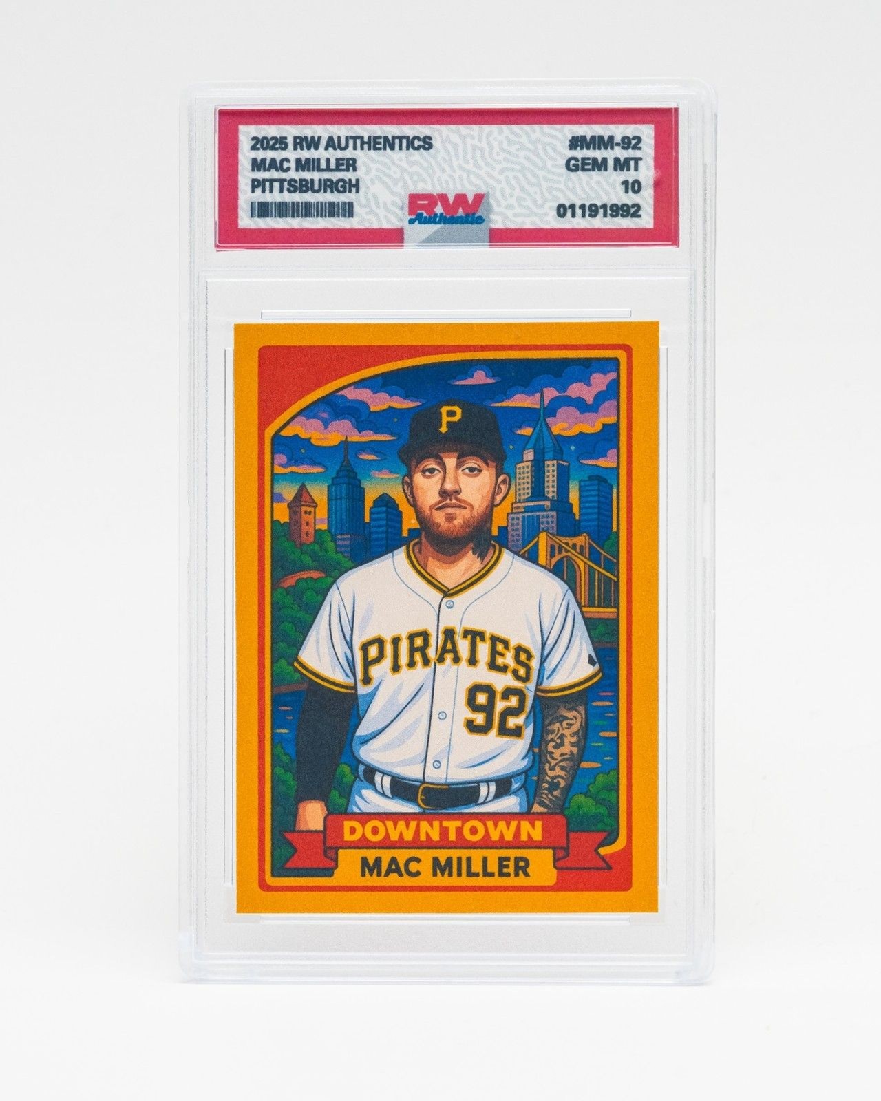 CUSTOM Mac Miller Baseball – 2021 Downtown Style PITTSBURGH PIRATES