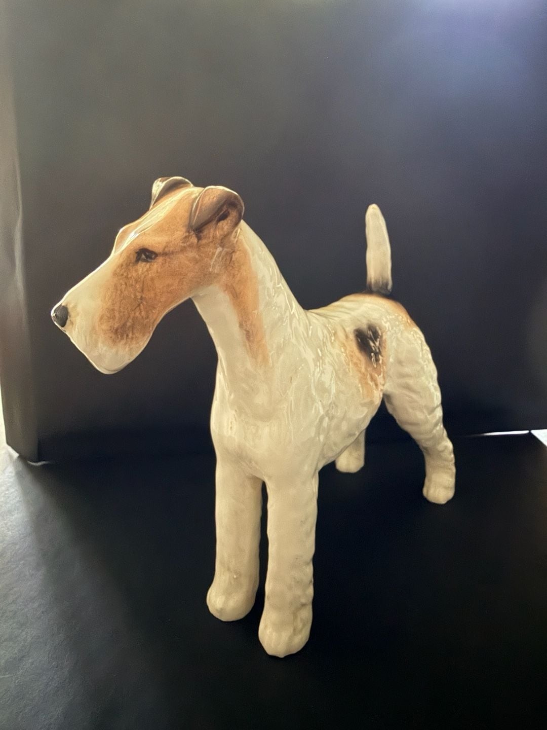 Beswick England Ceramic Wire Haired Fox Terrier Dog Figurine Beswick England Ceramic Wire Haired Fox Terrier Dog Figurine