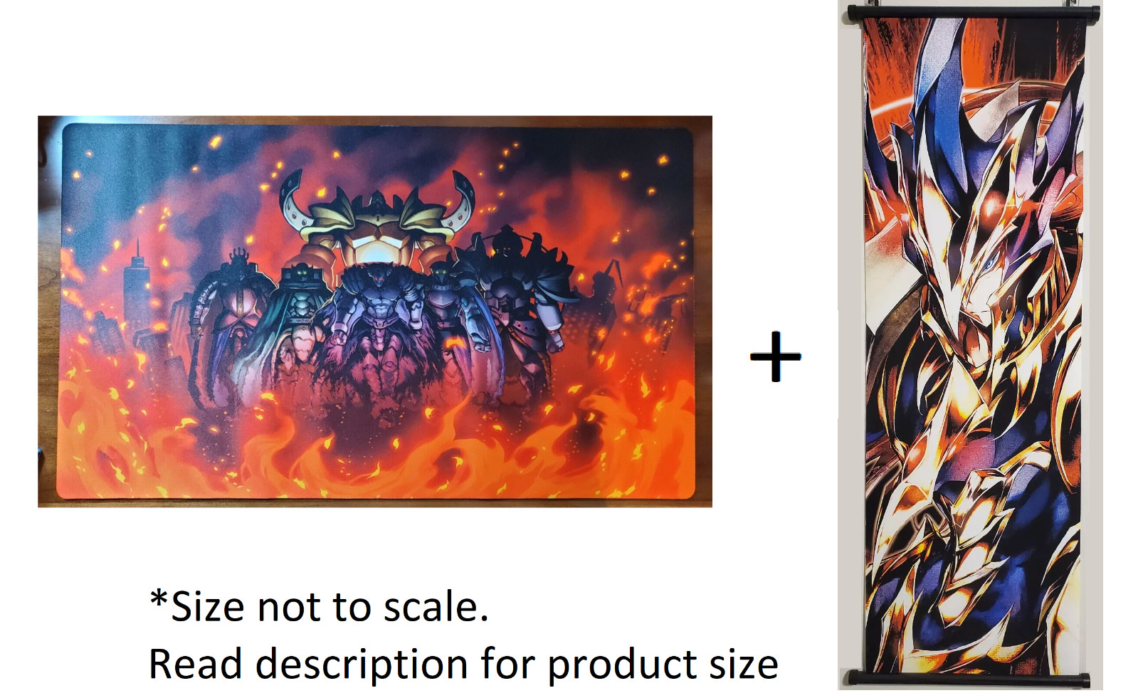 Yugioh Playmat + Black Luster Soldier Wallscroll Art