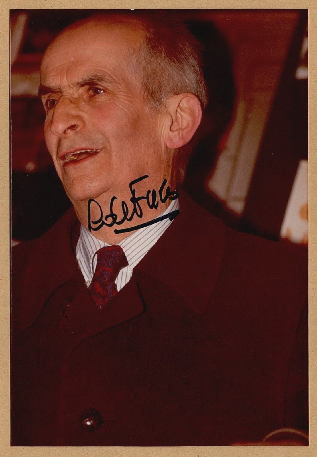 Louis de Funes (1914-1983) - RARE in person signed photo - Paris 1980 - COA