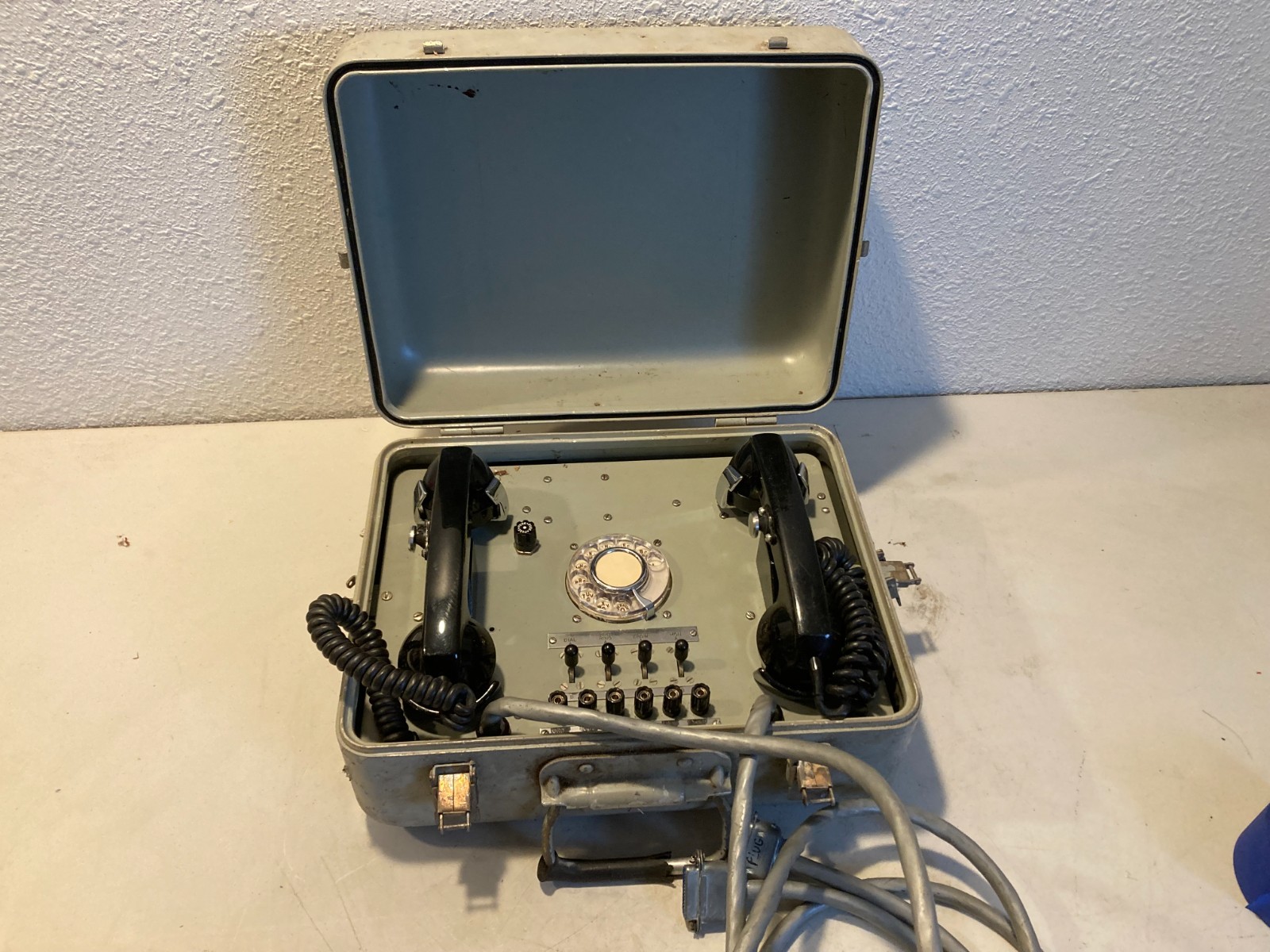 Vintage Stromberg Carlson US Navy Portable Telephone Test Set Rotary Dial Vintage Stromberg Carlson US Navy Portable Telephone Test Set Rotary Dial