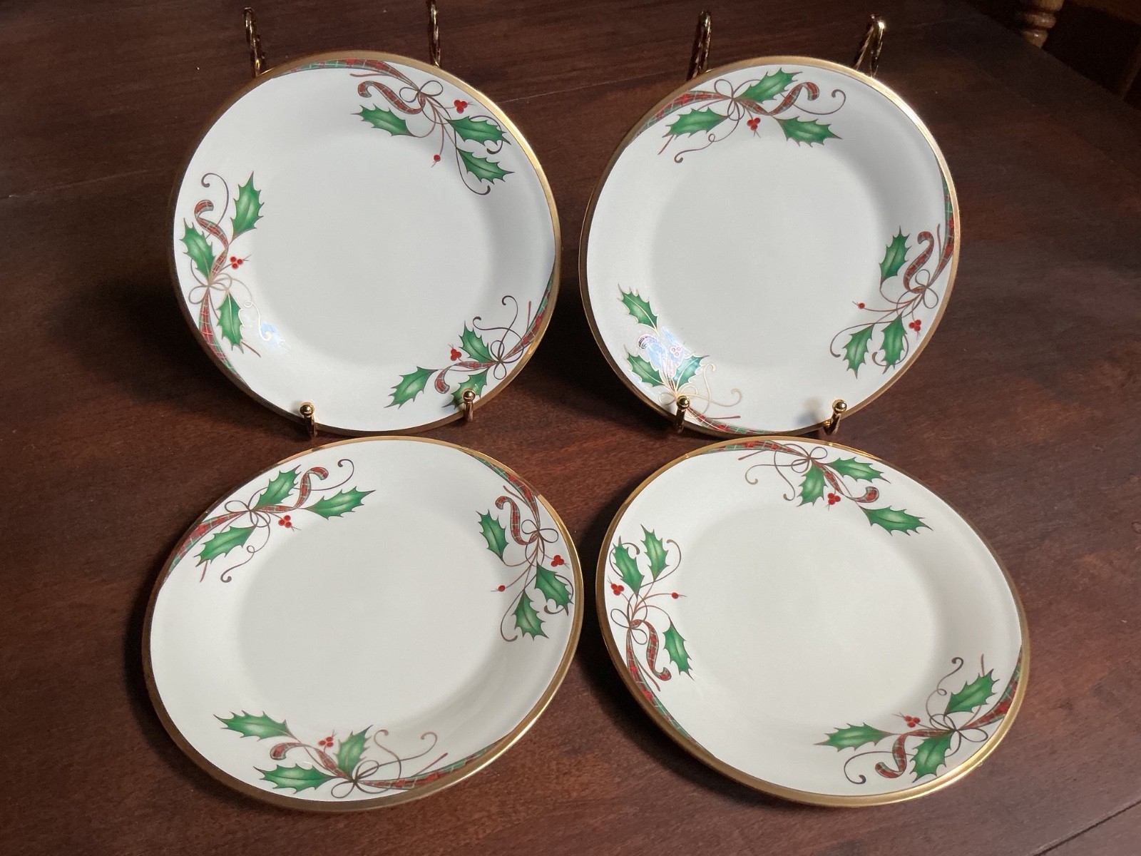 Lenox Holiday Nouveau Salad Plates New (4)