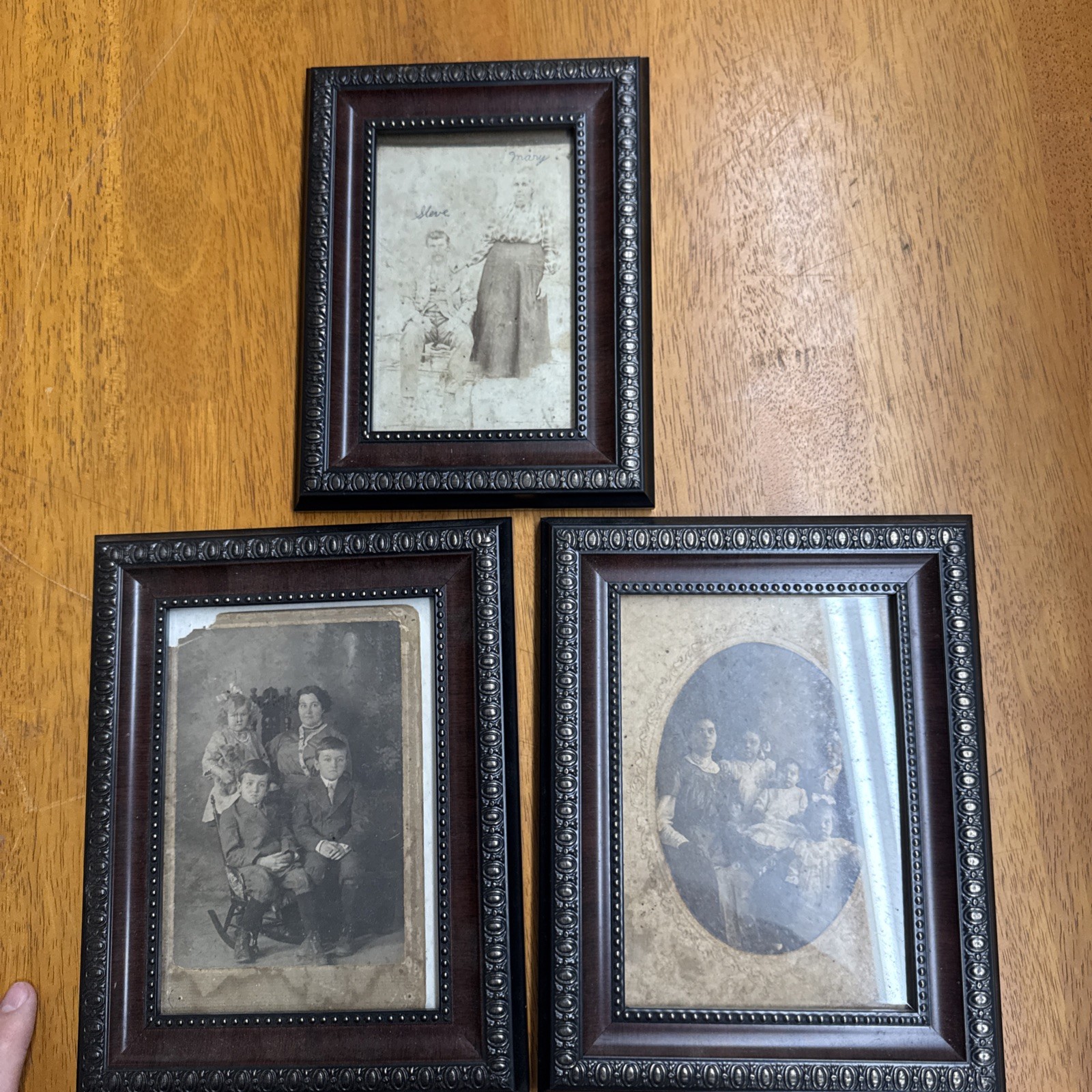 Antique Vintage Framed Photographs of families. Late 1800’s early 1900’s