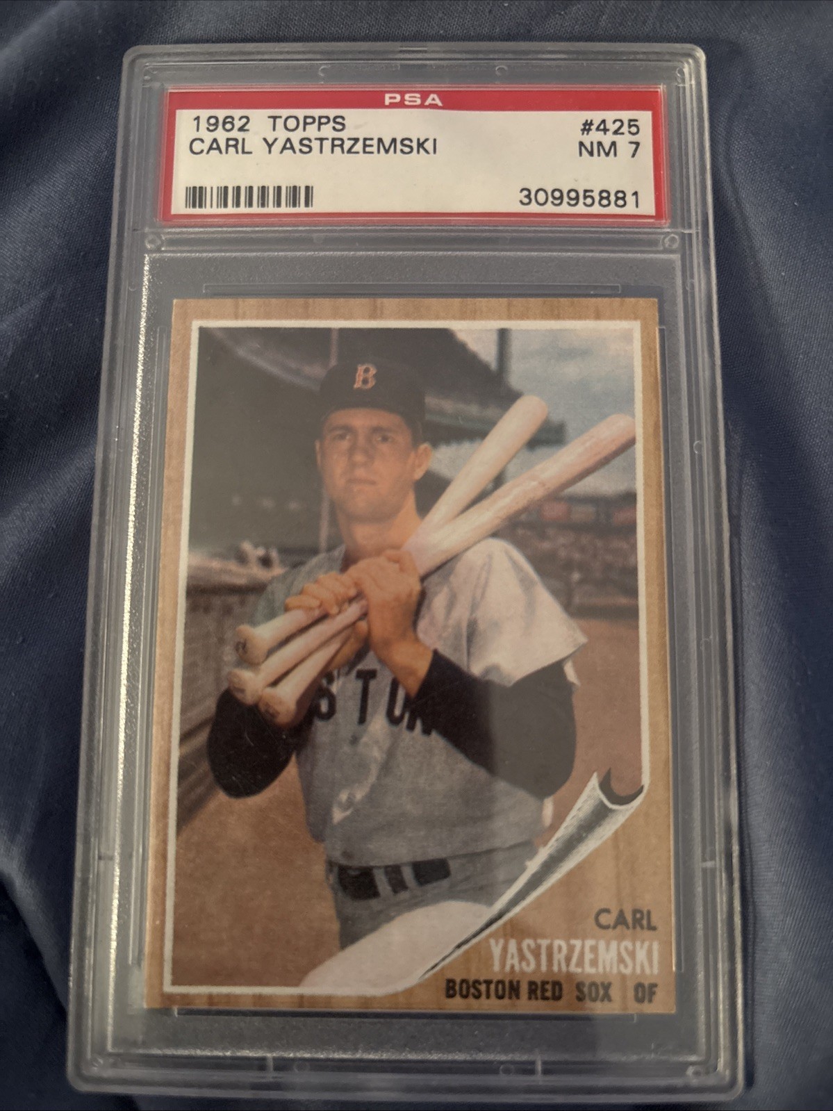 ✅1962 Topps Set-Break #425 Carl Yastrzemski PSA 7 NM Boston Red Sox ✅