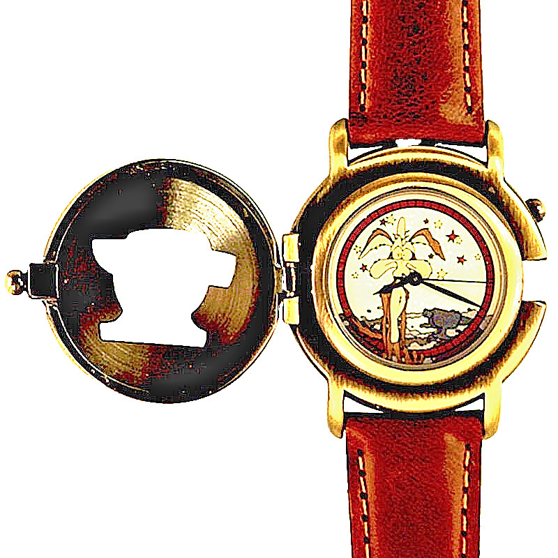 Wile Coyote Flip Cover Fossil NIB Warner Bros. Watch Collection, New Unworn $119 Wile Coyote Flip Cover Fossil NIB Warner Bros. Watch Collection, New Unworn $119