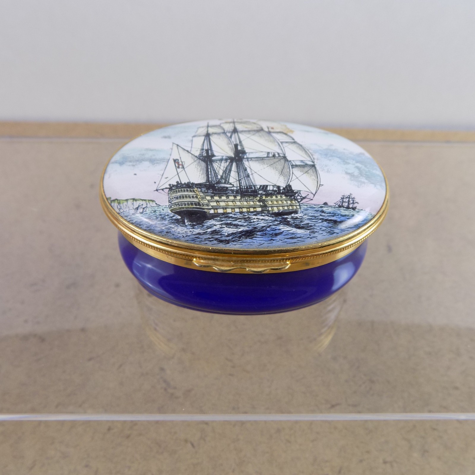 Halcyon Days Enamels The Victory Ship Box Admiral Lord Nelson Flagship